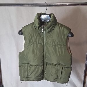 Charlotte Russe Olive Green Puffer Vest